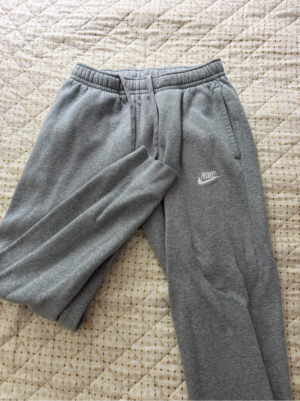 Nike Grey Men's Logo Fleece Joggers